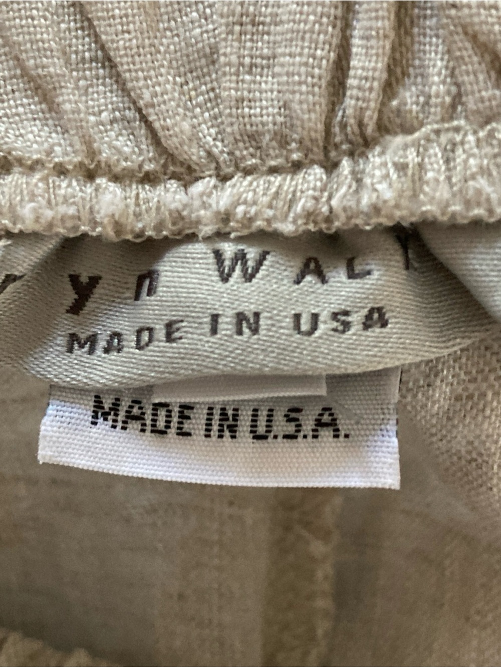 bryn Walker Linen Cropped beige Pants pockets wide leg women’s size XXS - Picture 3 of 6